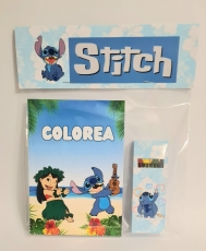 Mini libro colorea Stich